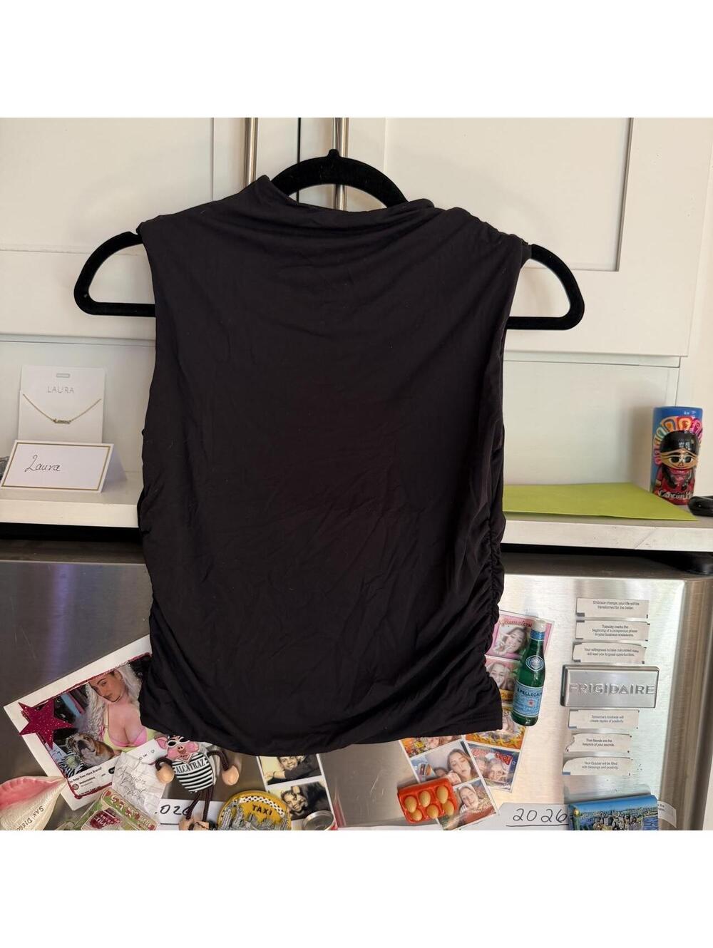 Women's Black Vest tank top cami